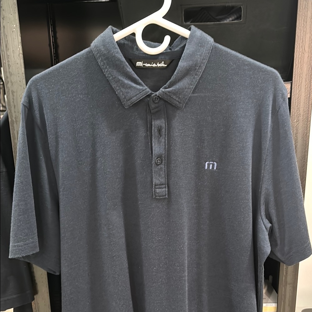 Travis Mathew Navy Golf Polo Shirt